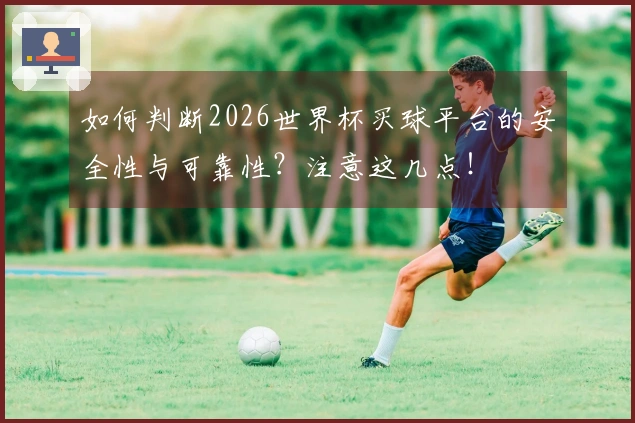 如何判断2026世界杯买球平台的安全性与可靠性？注意这几点！